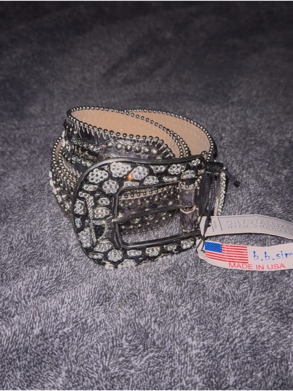 Swarovski Silver BB Simon Belt